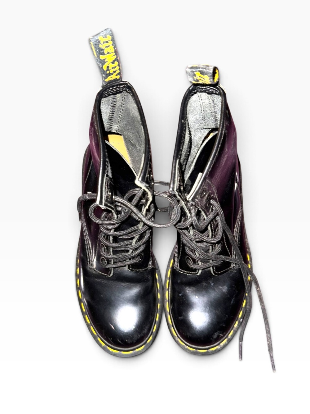 Dr. Martens 1460 Black Patent Leather 8-Eye Combat Boots Women’s 6